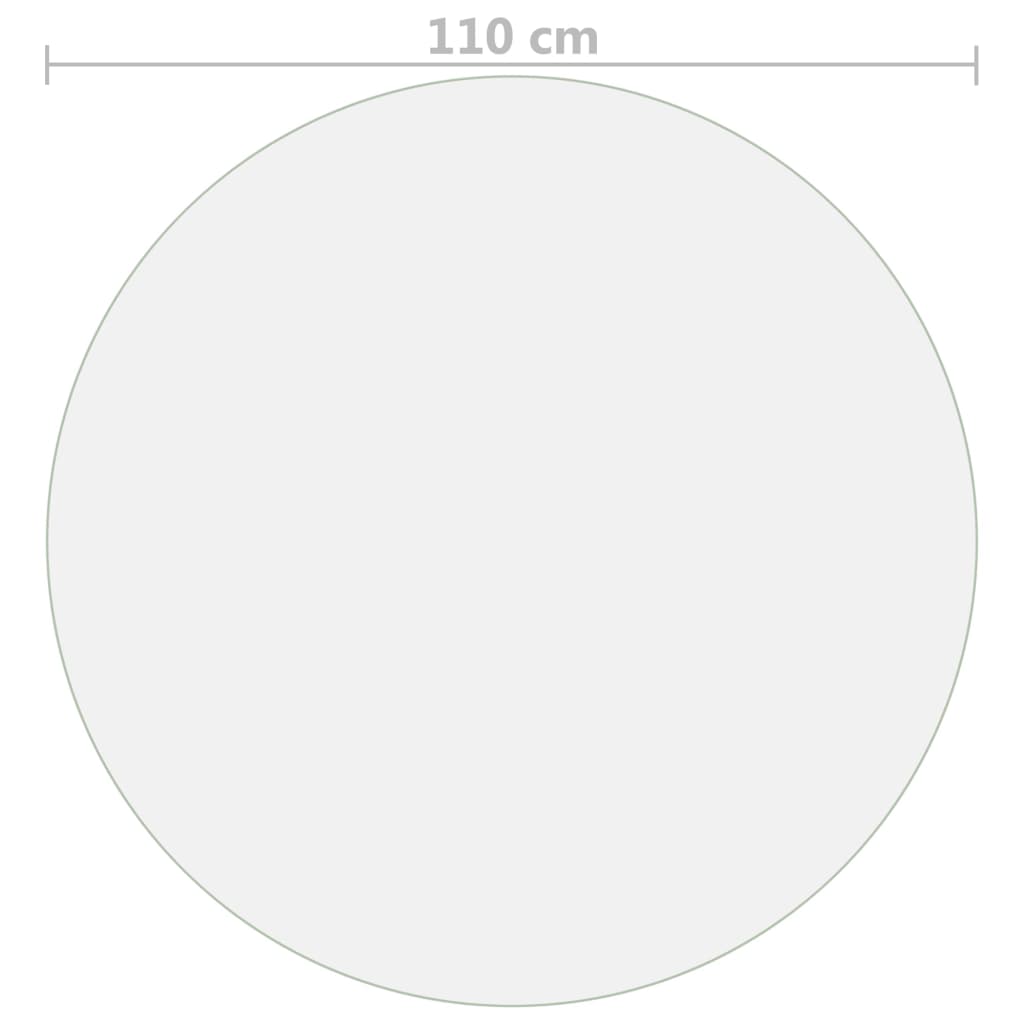 Átlátszó pvc védőabrosz ø 110 cm 2 mm