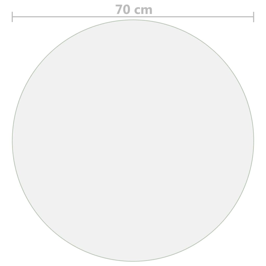 Átlátszó pvc védőabrosz ø 70 cm 2 mm