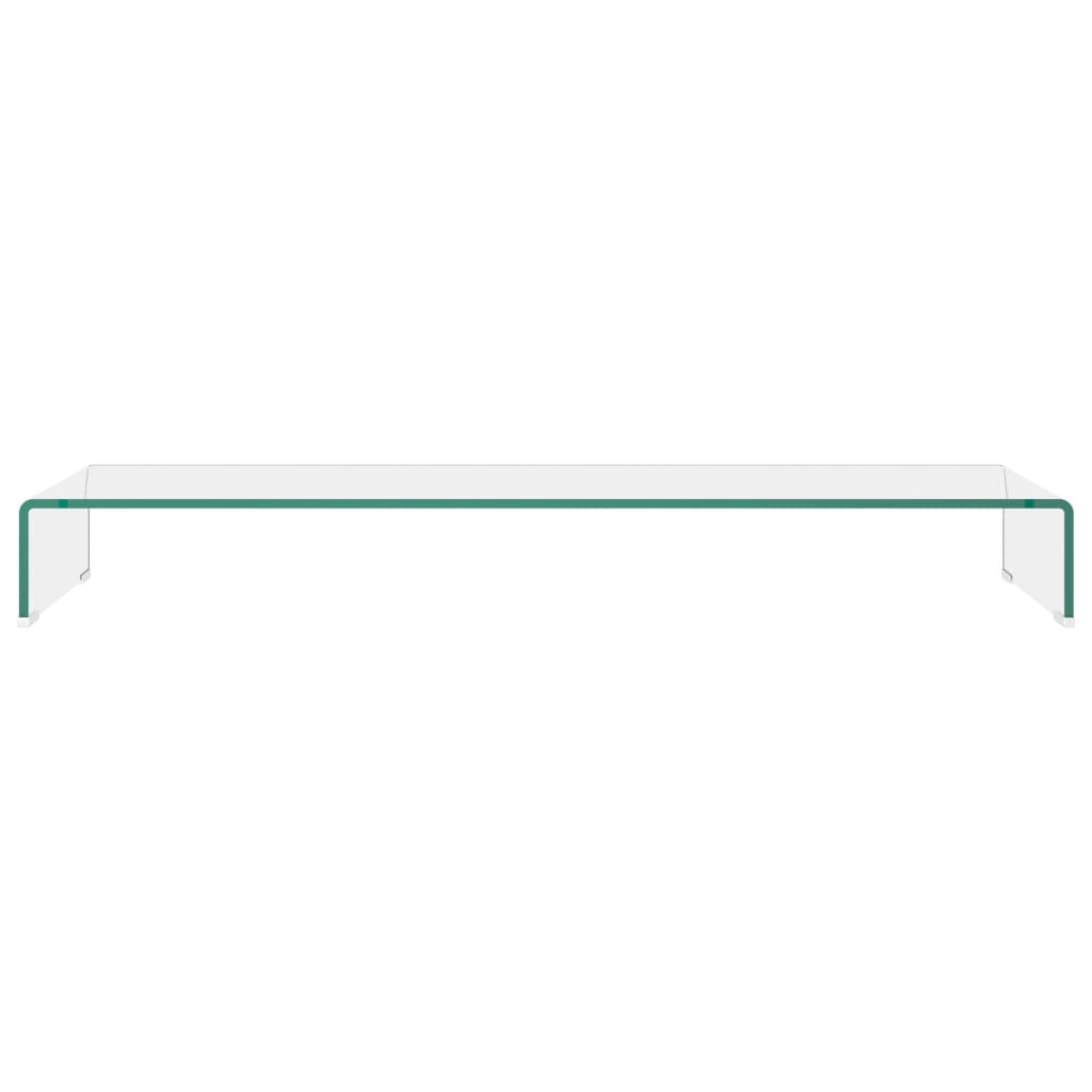 Átlátszó üveg tv/monitor állvány 110x30x13 cm Átlátszó üveg tv/monitor állvány 110x30x13 cm