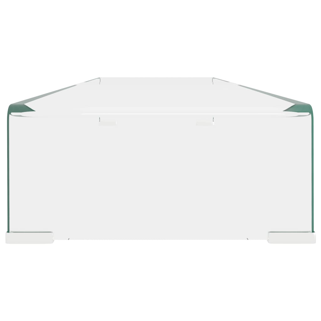 Átlátszó üveg tv/monitor állvány 110x30x13 cm Átlátszó üveg tv/monitor állvány 110x30x13 cm