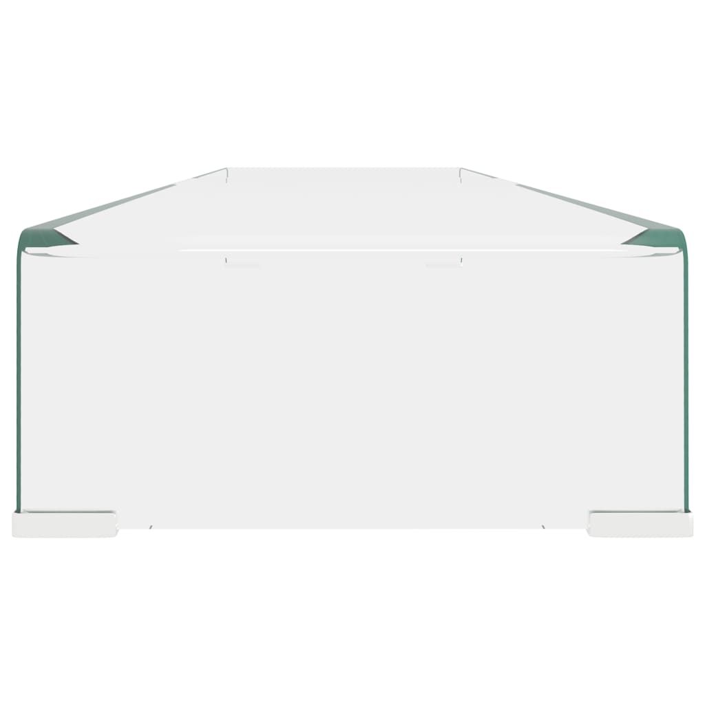 Átlátszó üveg tv/monitor állvány 120x30x13 cm Átlátszó üveg tv/monitor állvány 120x30x13 cm