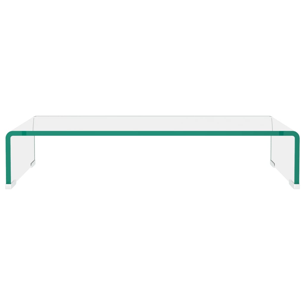 Átlátszó üveg tv/monitor állvány 60x25x11 cm Átlátszó üveg tv/monitor állvány 60x25x11 cm
