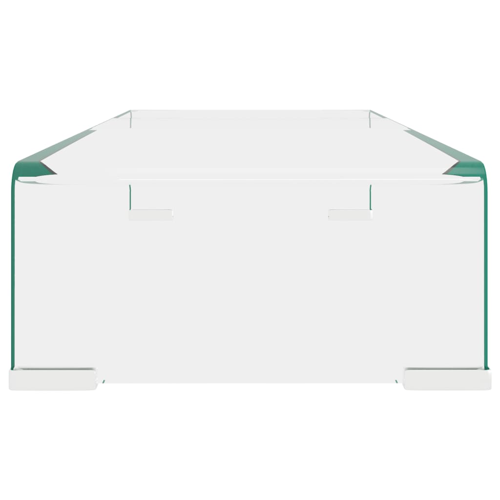 Átlátszó üveg tv/monitor állvány 60x25x11 cm Átlátszó üveg tv/monitor állvány 60x25x11 cm