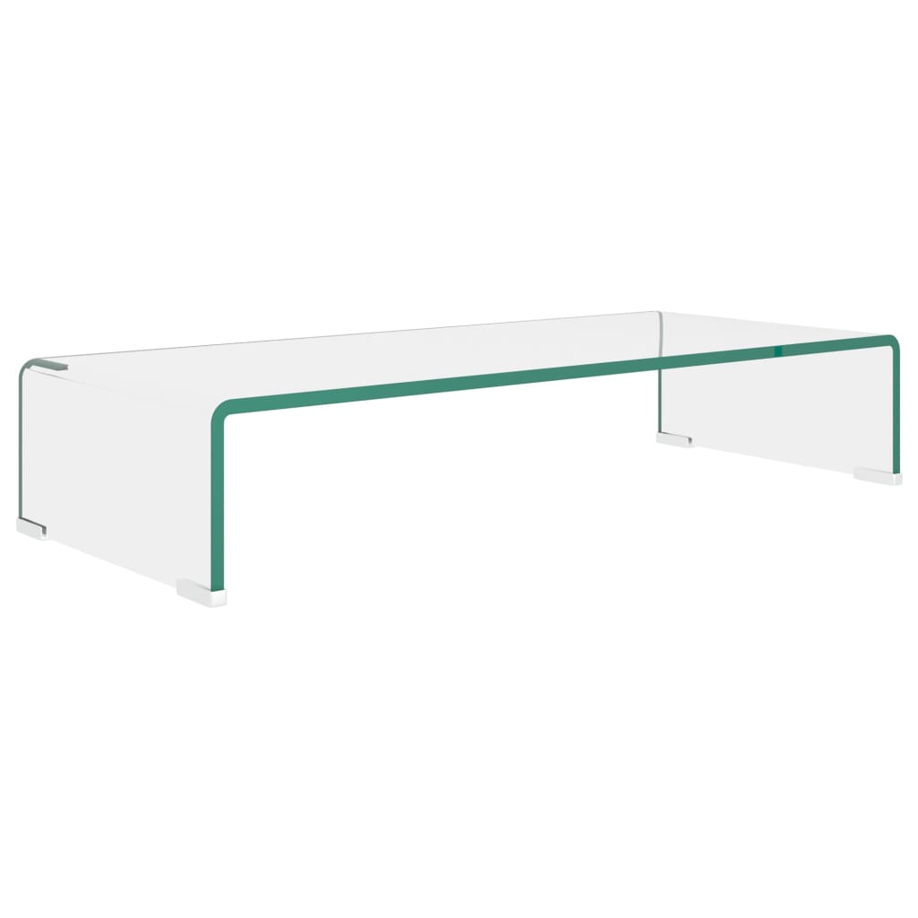 Átlátszó üveg tv/monitor állvány 70x30x13 cm Átlátszó üveg tv/monitor állvány 70x30x13 cm