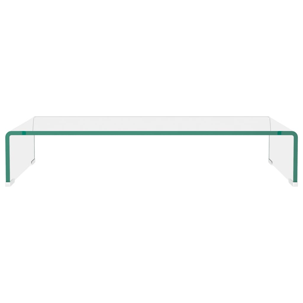 Átlátszó üveg tv/monitor állvány 70x30x13 cm Átlátszó üveg tv/monitor állvány 70x30x13 cm