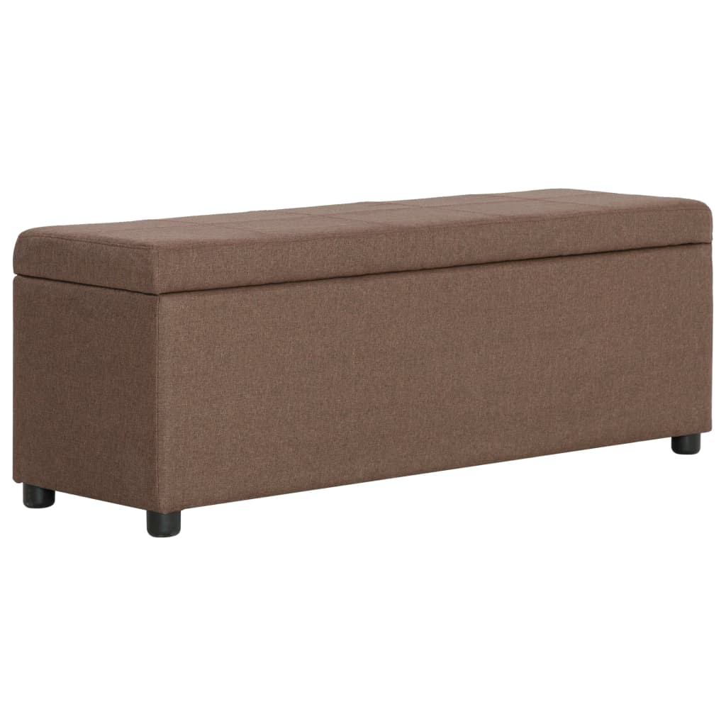 Barna poliészter pad tárolórekesszel 116 cm Barna poliészter pad tárolórekesszel 116 cm