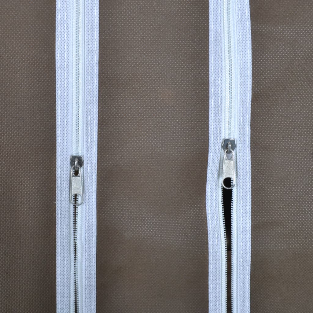 Barna szövet ruhásszekrény tárolórekeszekkel 45x150x176 cm
