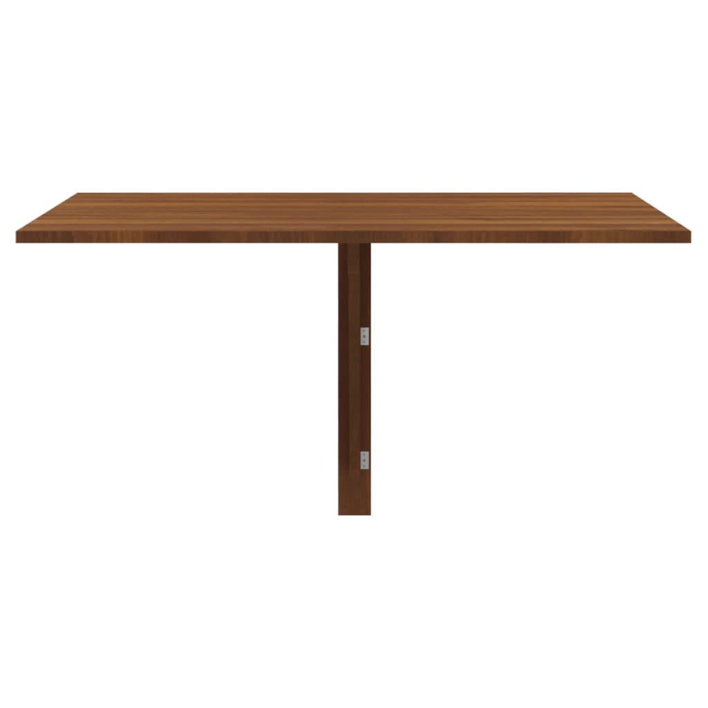Barna tölgy szerelt fa összecsukható fali asztal 100x60x56 cm Barna tölgy szerelt fa összecsukható fali asztal 100x60x56 cm
