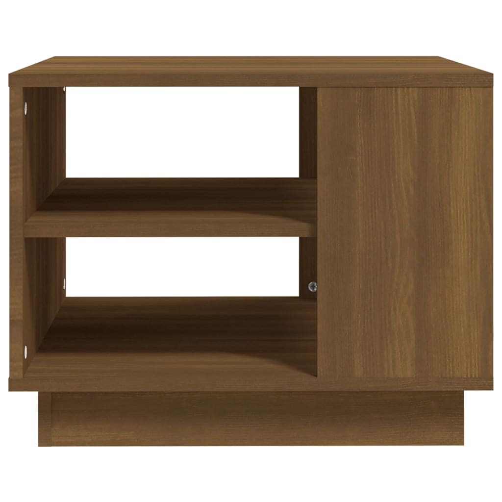 Barna tölgy színű forgácslap dohányzóasztal 55 x 55 x 43 cm Barna tölgy színű forgácslap dohányzóasztal 55 x 55 x 43 cm