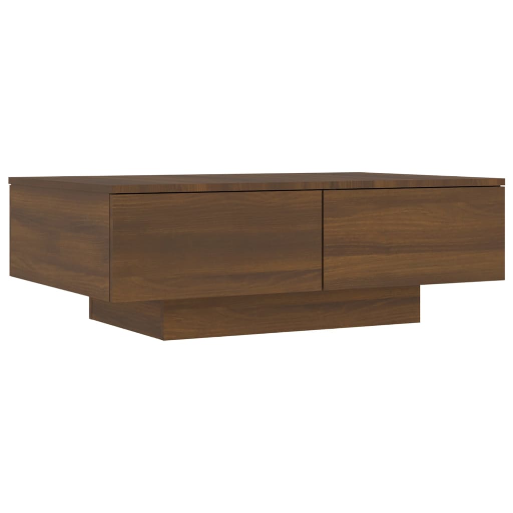 Barna tölgy színű szerelt fa dohányzóasztal 90 x 60 x 31 cm Barna tölgy színű szerelt fa dohányzóasztal 90 x 60 x 31 cm