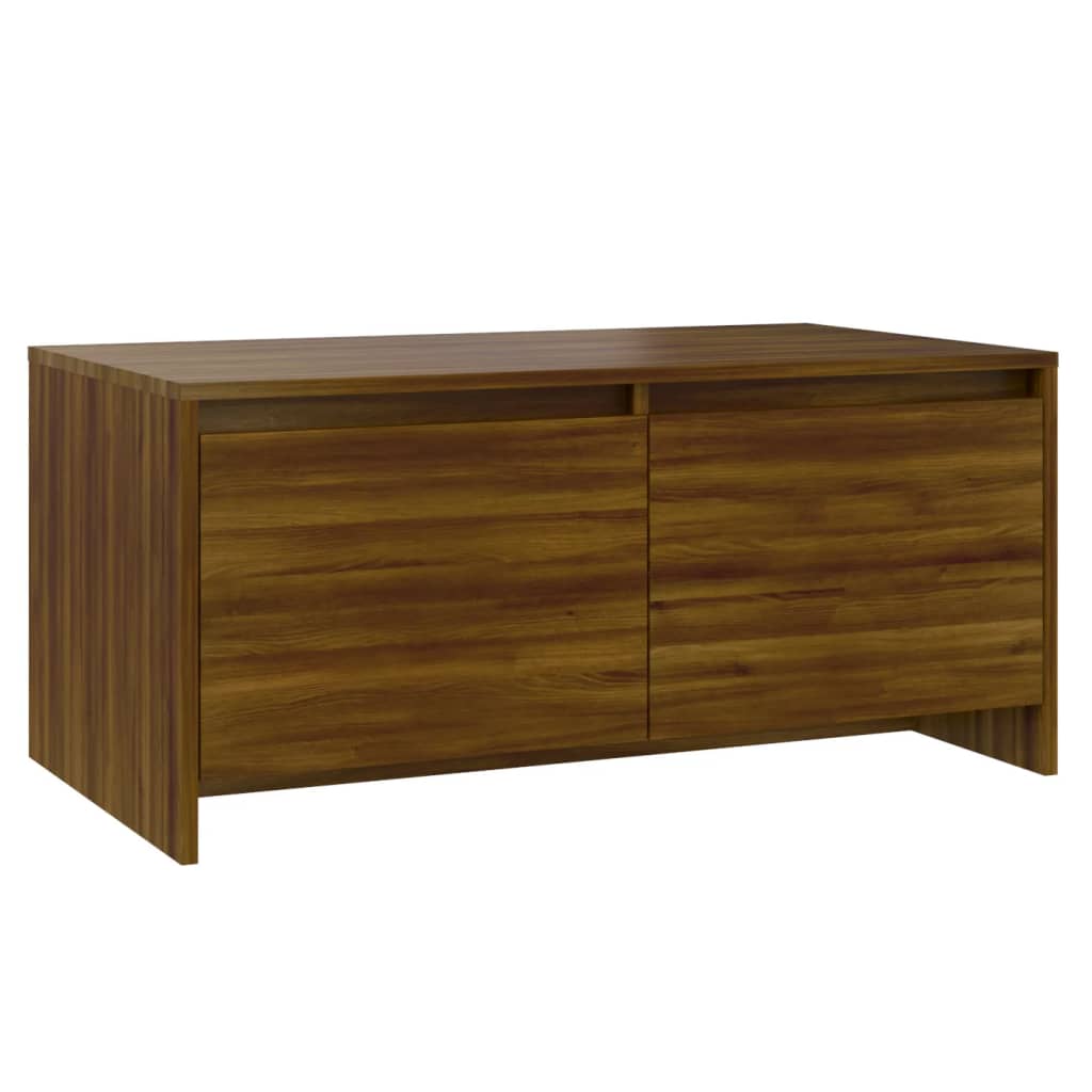Barna tölgyszínű forgácslap dohányzóasztal 90 x 50 x 41,5 cm Barna tölgyszínű forgácslap dohányzóasztal 90 x 50 x 41,5 cm