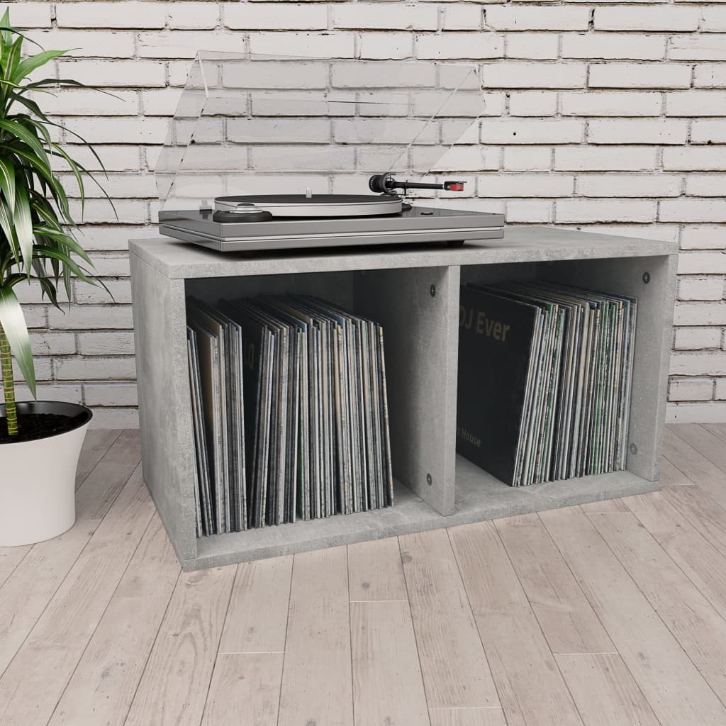 Betonszürke forgácslap bakelittároló doboz 71 x 34 x 36 cm