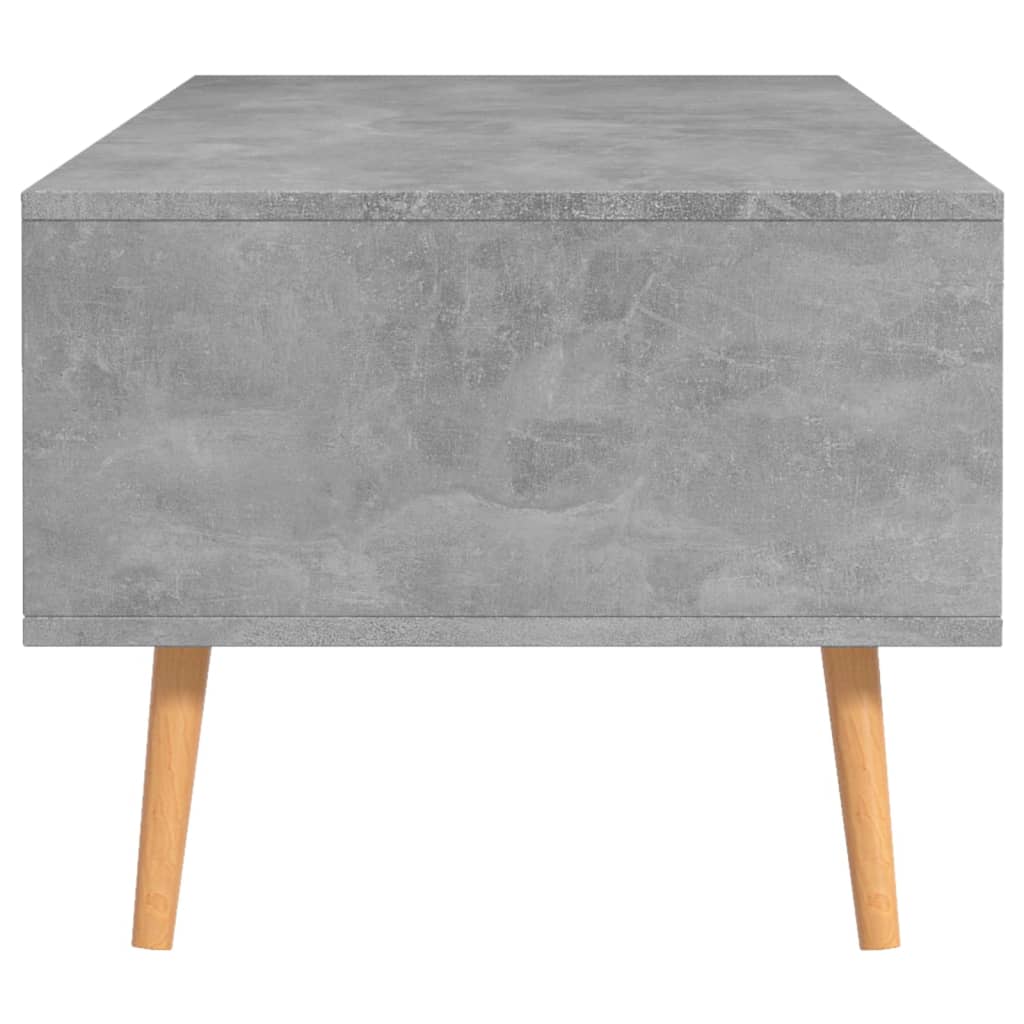 Betonszürke forgácslap dohányzóasztal 100 x 49,5 x 43 cm