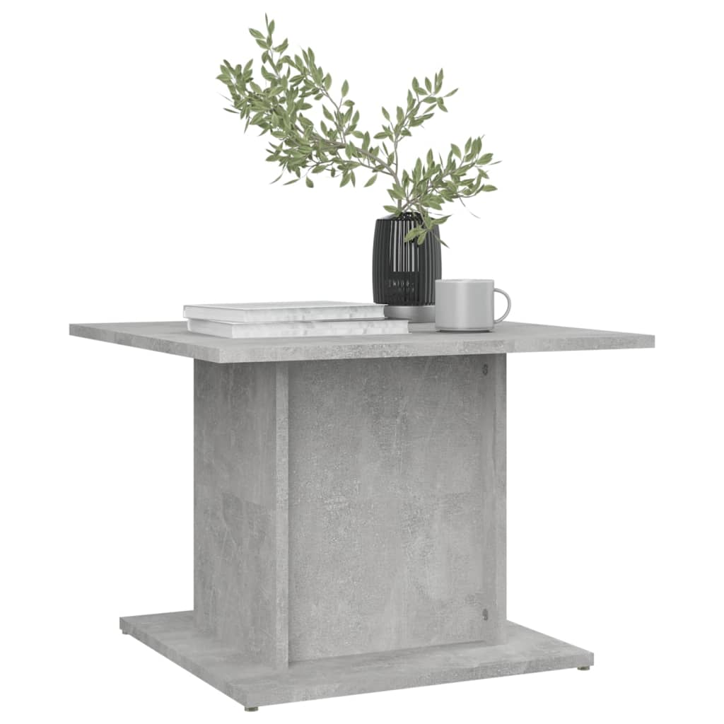 Betonszürke forgácslap dohányzóasztal 55,5 x 55,5 x 40 cm