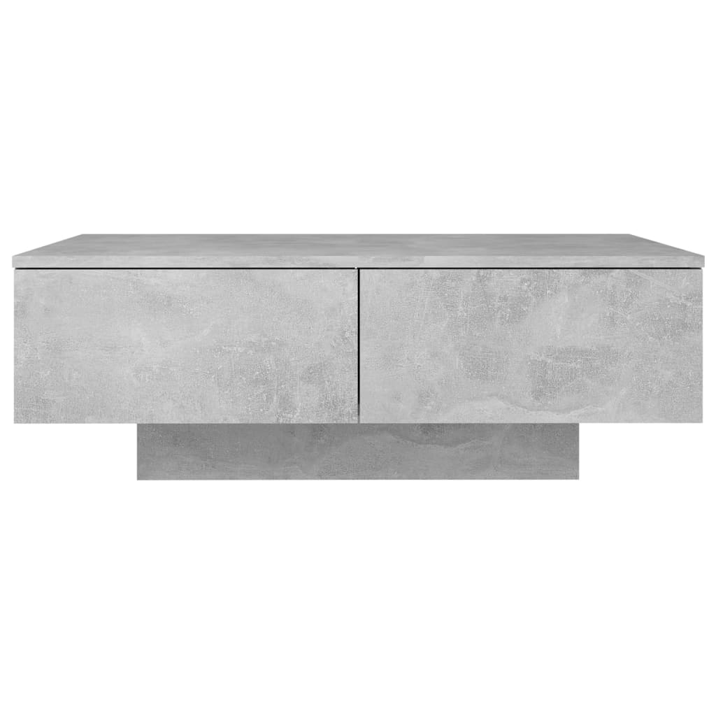 Betonszürke forgácslap dohányzóasztal 90 x 60 x 31 cm