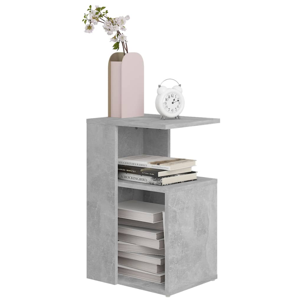 Betonszürke forgácslap kisasztal 36 x 30 x 56 cm Betonszürke forgácslap kisasztal 36 x 30 x 56 cm
