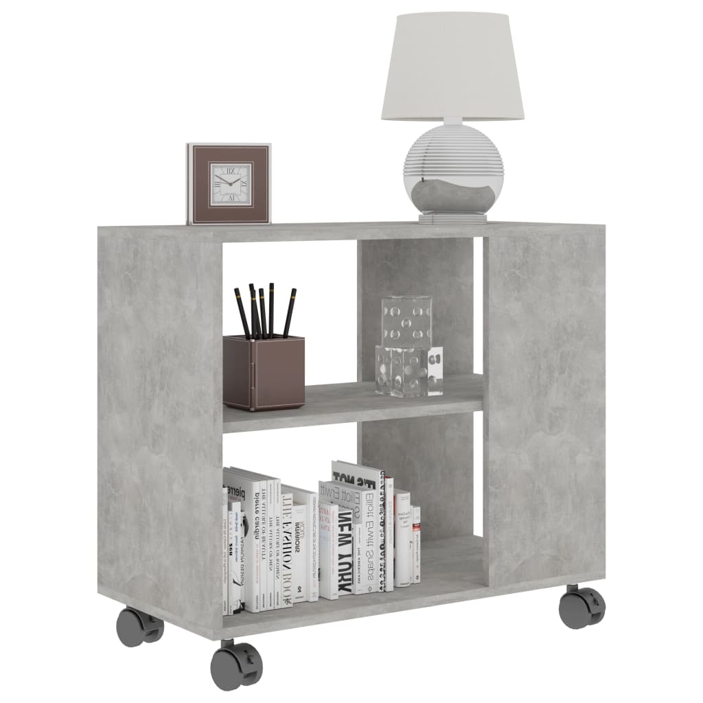 Betonszürke forgácslap tálalóasztal 70 x 35 x 55 cm Betonszürke forgácslap tálalóasztal 70 x 35 x 55 cm