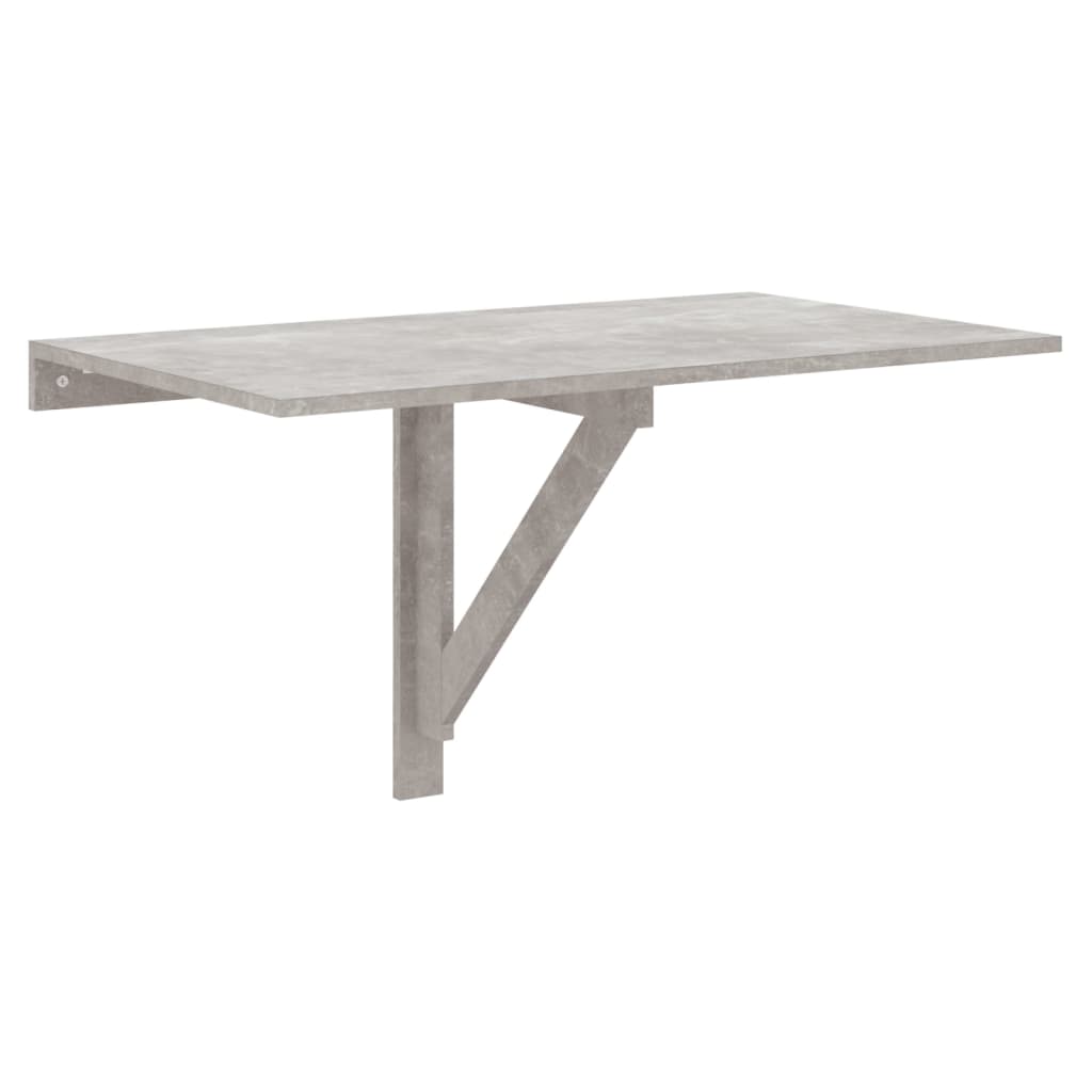 Betonszürke szerelt fa összecsukható fali asztal 100x60x56 cm Betonszürke szerelt fa összecsukható fali asztal 100x60x56 cm