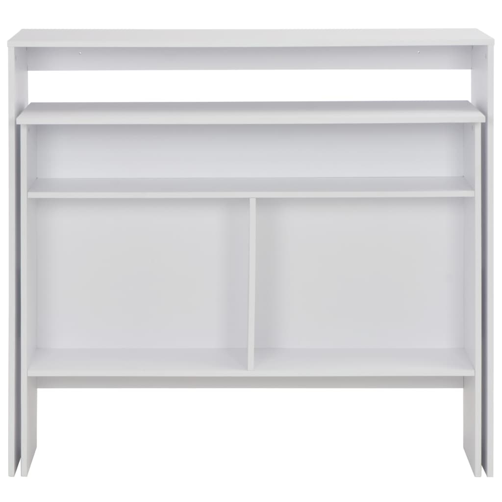 Fehér bárasztal 2 asztallappal 130 x 40 x 120 cm