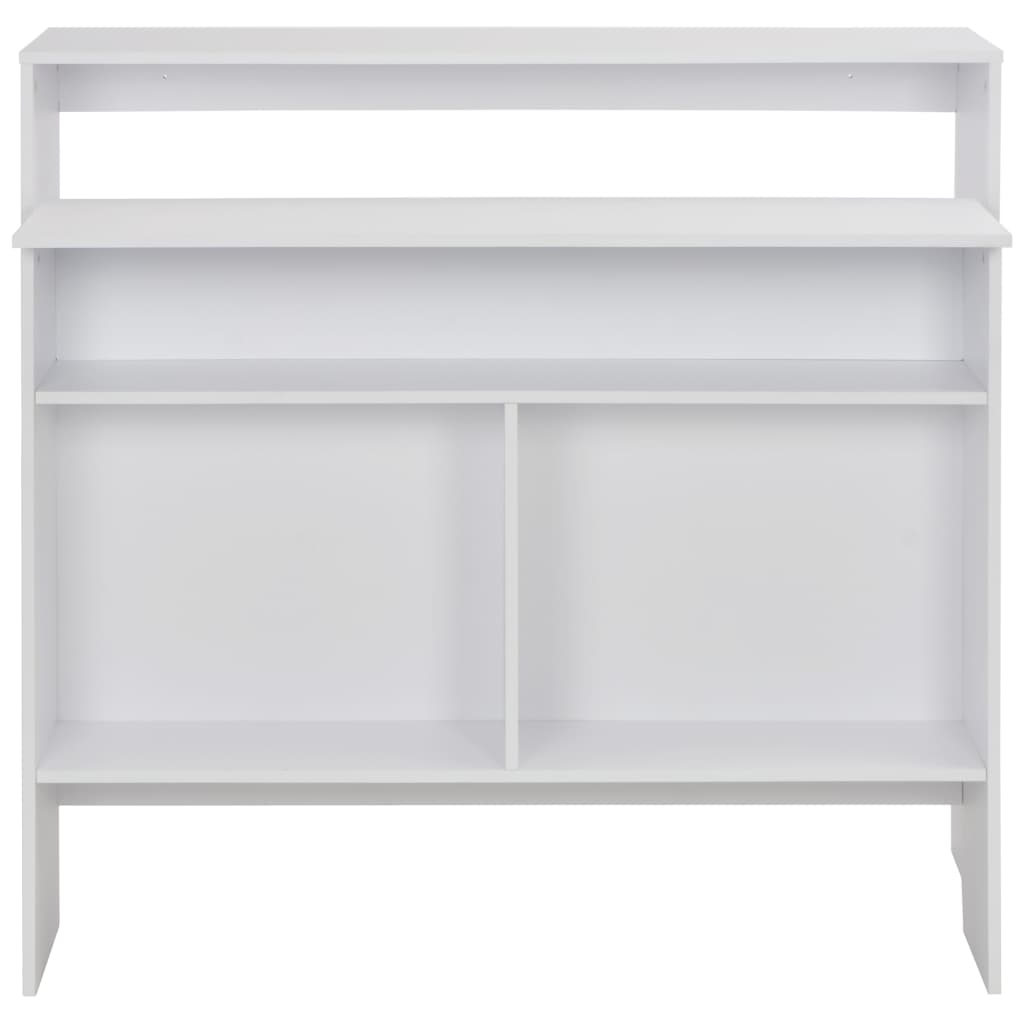 Fehér bárasztal 2 asztallappal 130 x 40 x 120 cm