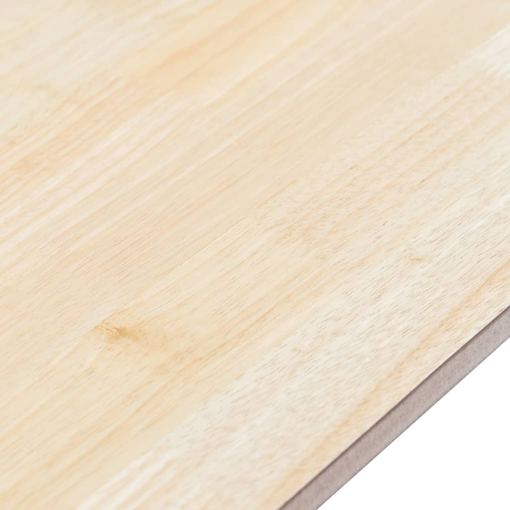 Fehér és barna tömör gumifa étkezőasztal 114 x 71 x 75 cm Fehér és barna tömör gumifa étkezőasztal 114 x 71 x 75 cm