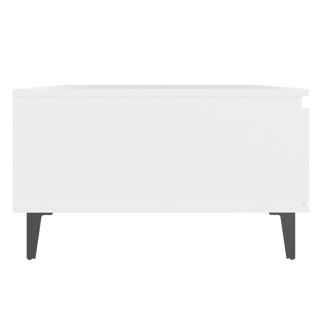 Fehér forgácslap dohányzóasztal 90 x 60 x 35 cm Fehér forgácslap dohányzóasztal 90 x 60 x 35 cm