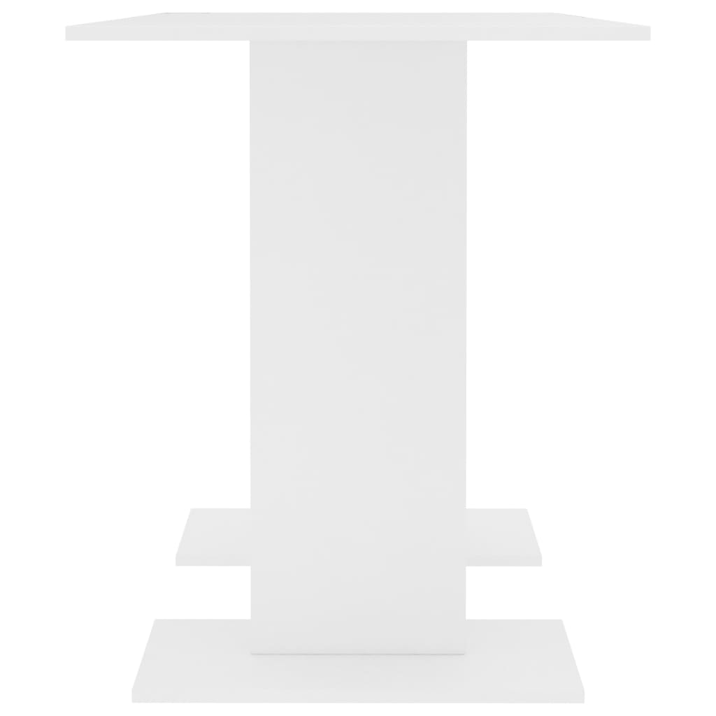 Fehér forgácslap étkezőasztal 110 x 60 x 75 cm