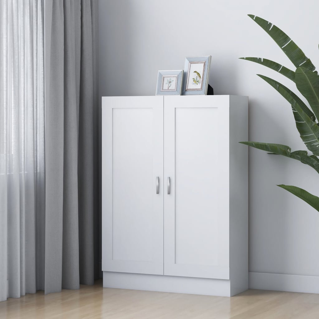 Fehér forgácslap könyvszekrény 82,5 x 30,5 x 115 cm