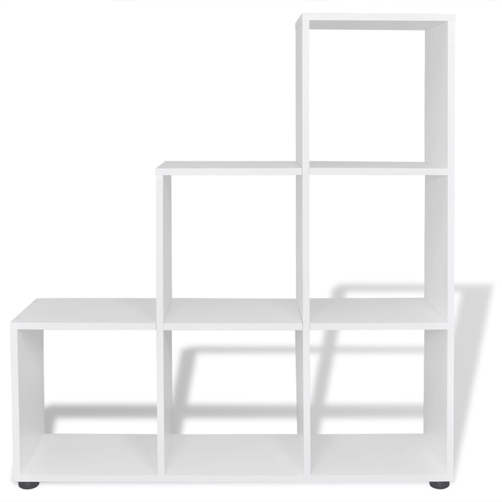 Fehér lépcsős polc 107 cm