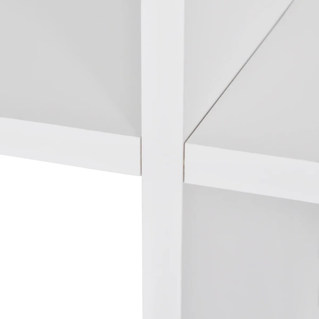 Fehér lépcsős polc 107 cm
