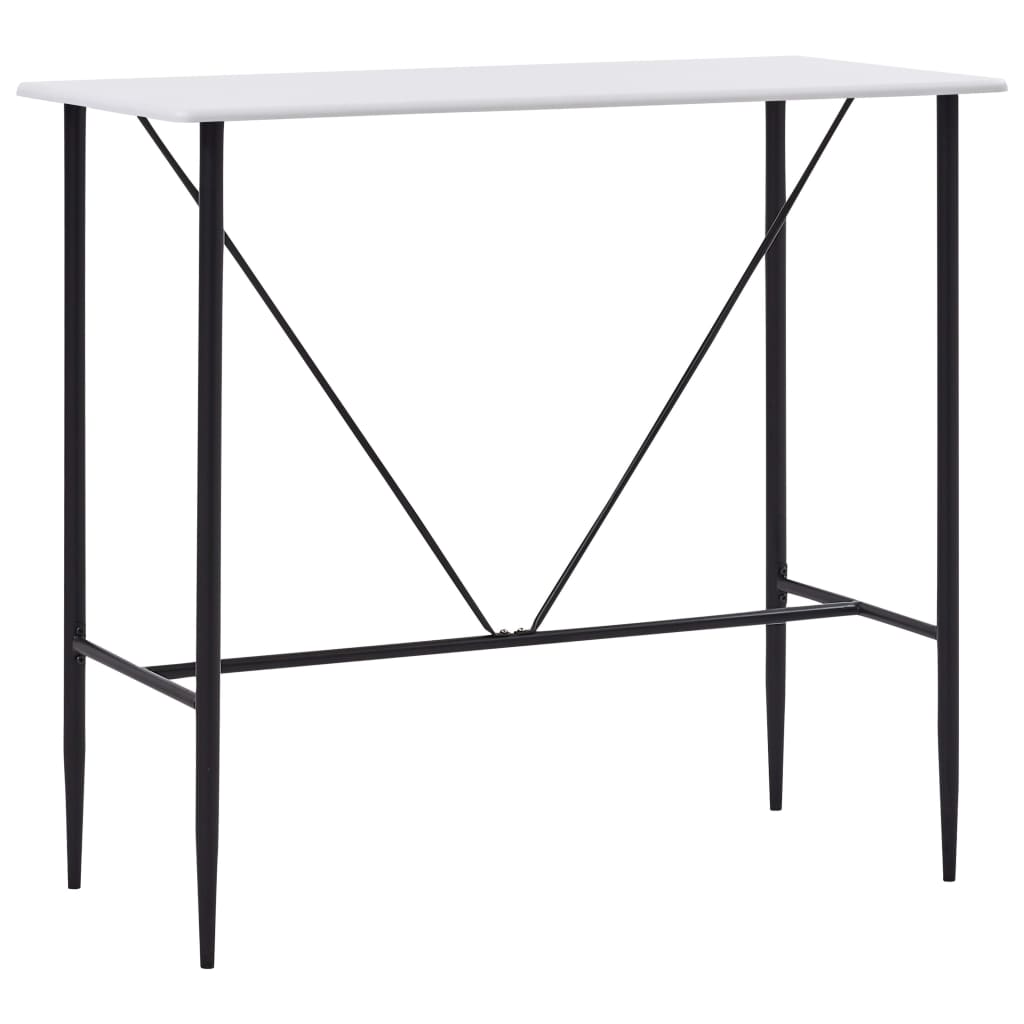 Fehér mdf bárasztal 120 x 60 x 110 cm