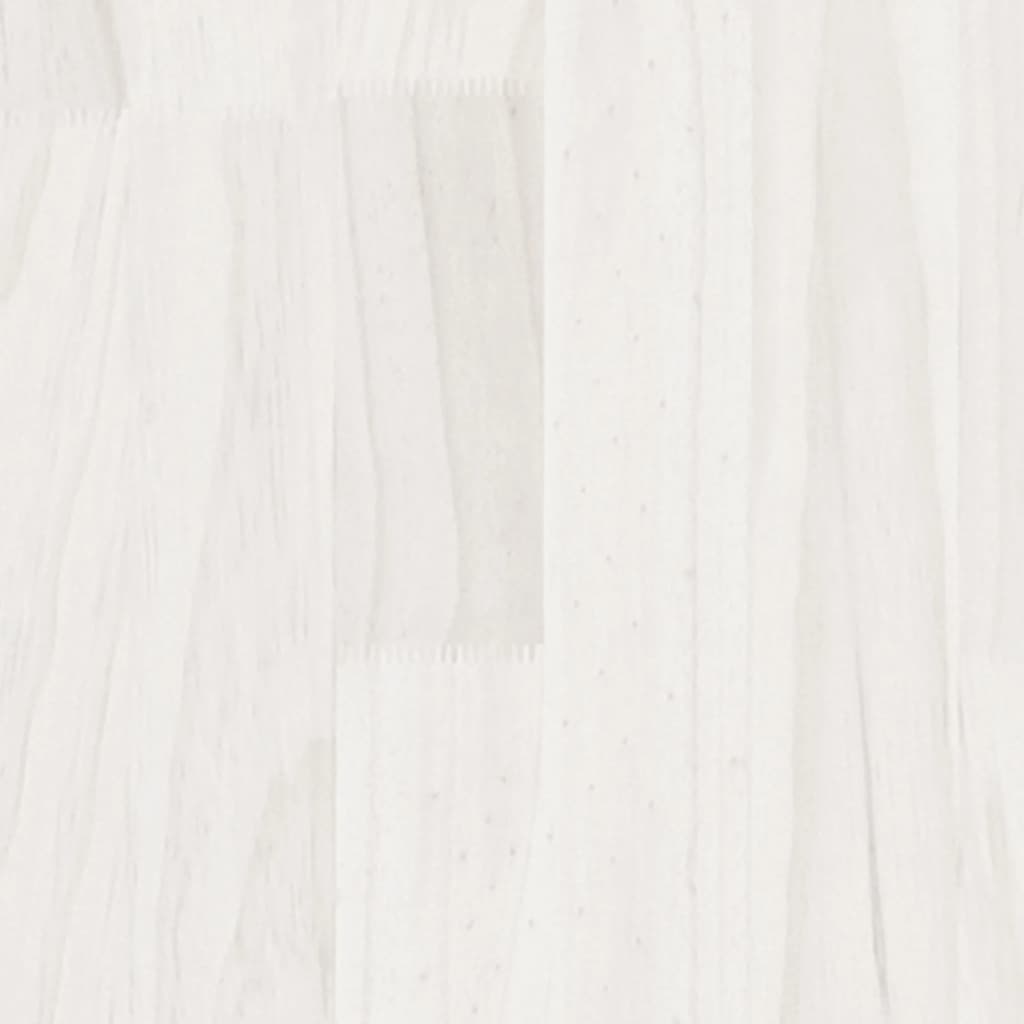 Fehér tömör fenyőfa dohányzóasztal 110 x 50 x 34 cm