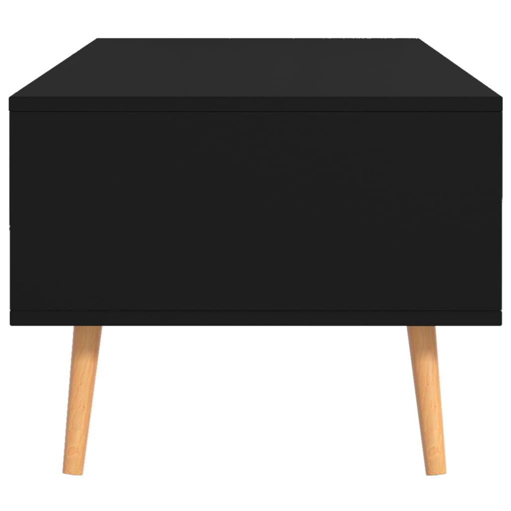 Fekete forgácslap dohányzóasztal 100 x 49,5 x 43 cm Fekete forgácslap dohányzóasztal 100 x 49,5 x 43 cm