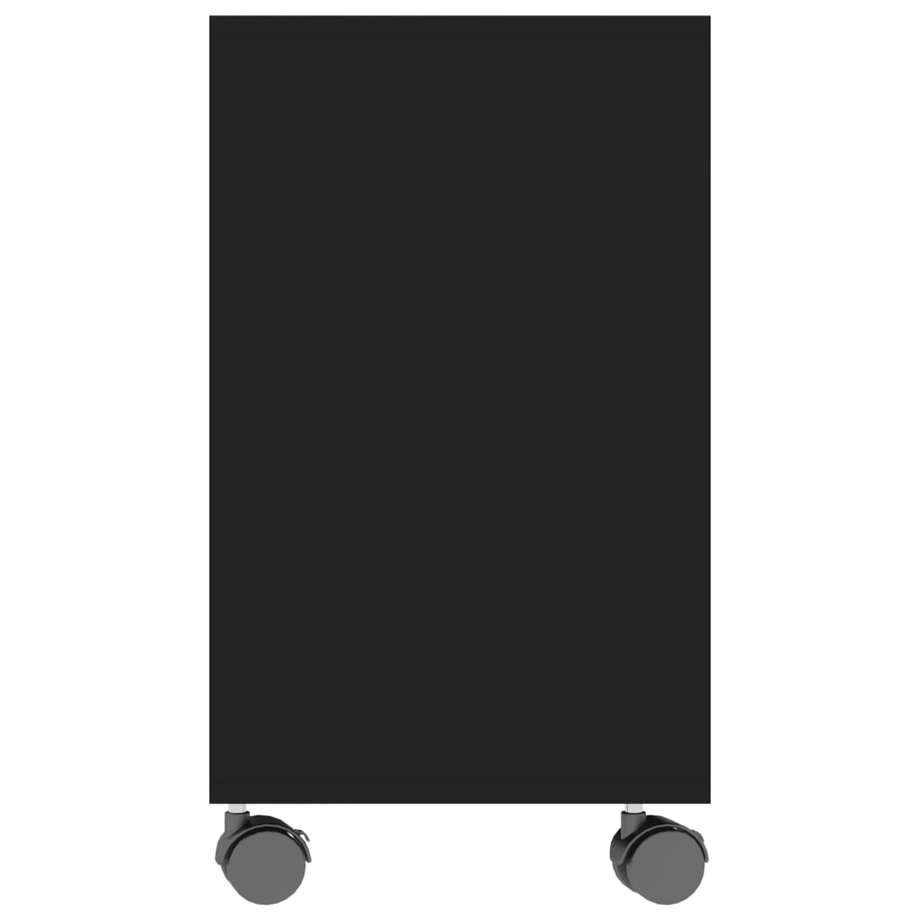 Fekete forgácslap tálalóasztal 70 x 35 x 55 cm Fekete forgácslap tálalóasztal 70 x 35 x 55 cm