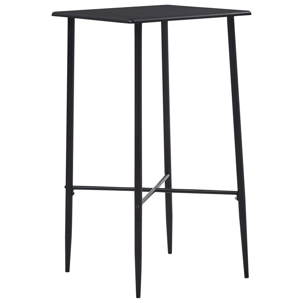 Fekete mdf bárasztal 60 x 60 x 111 cm