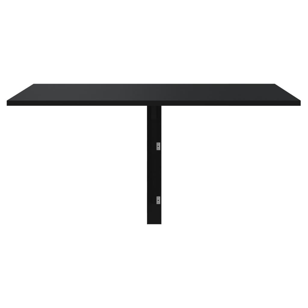 Fekete szerelt fa összecsukható fali asztal 100x60x56 cm Fekete szerelt fa összecsukható fali asztal 100x60x56 cm