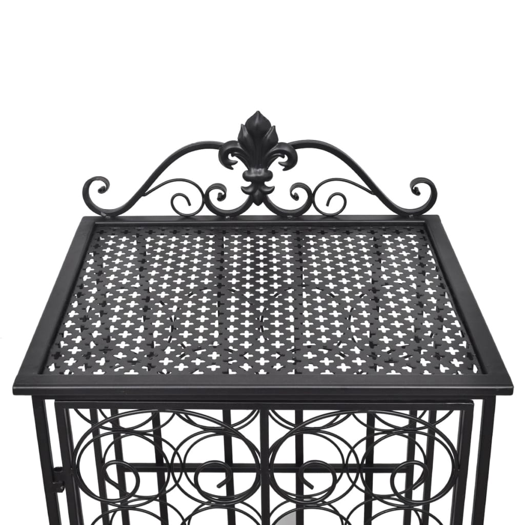 Fém bortartó állvány 28 palackhoz