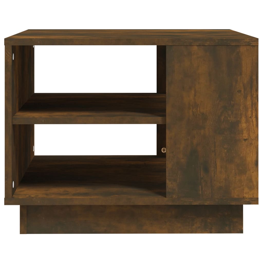Füstös tölgy színű forgácslap dohányzóasztal 55 x 55 x 43 cm Füstös tölgy színű forgácslap dohányzóasztal 55 x 55 x 43 cm