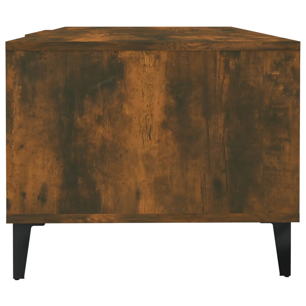 Füstös tölgy színű szerelt fa dohányzóasztal 102 x 50 x 40 cm Füstös tölgy színű szerelt fa dohányzóasztal 102 x 50 x 40 cm