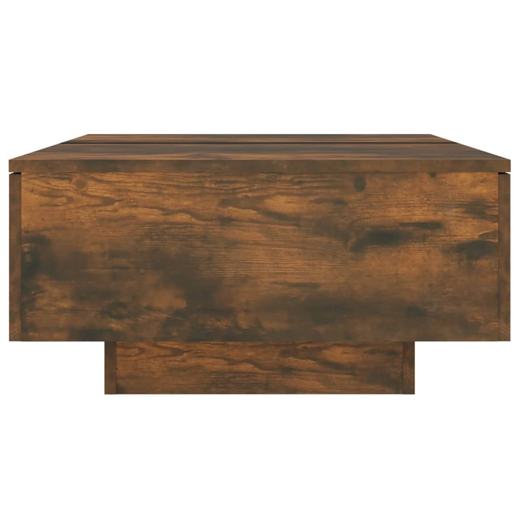 Füstös tölgy színű szerelt fa dohányzóasztal 90 x 60 x 31 cm