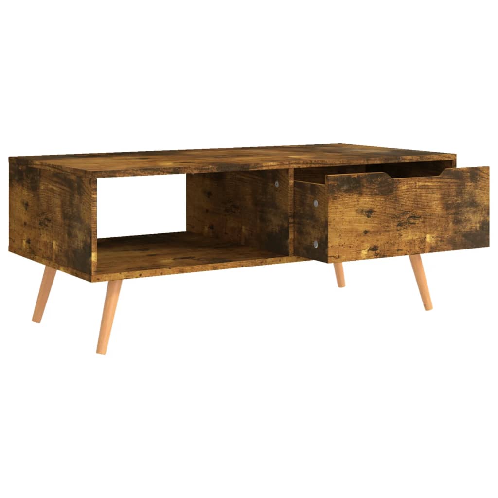 Füstös tölgyszínű forgácslap dohányzóasztal 100 x 49,5 x 43 cm Füstös tölgyszínű forgácslap dohányzóasztal 100 x 49,5 x 43 cm