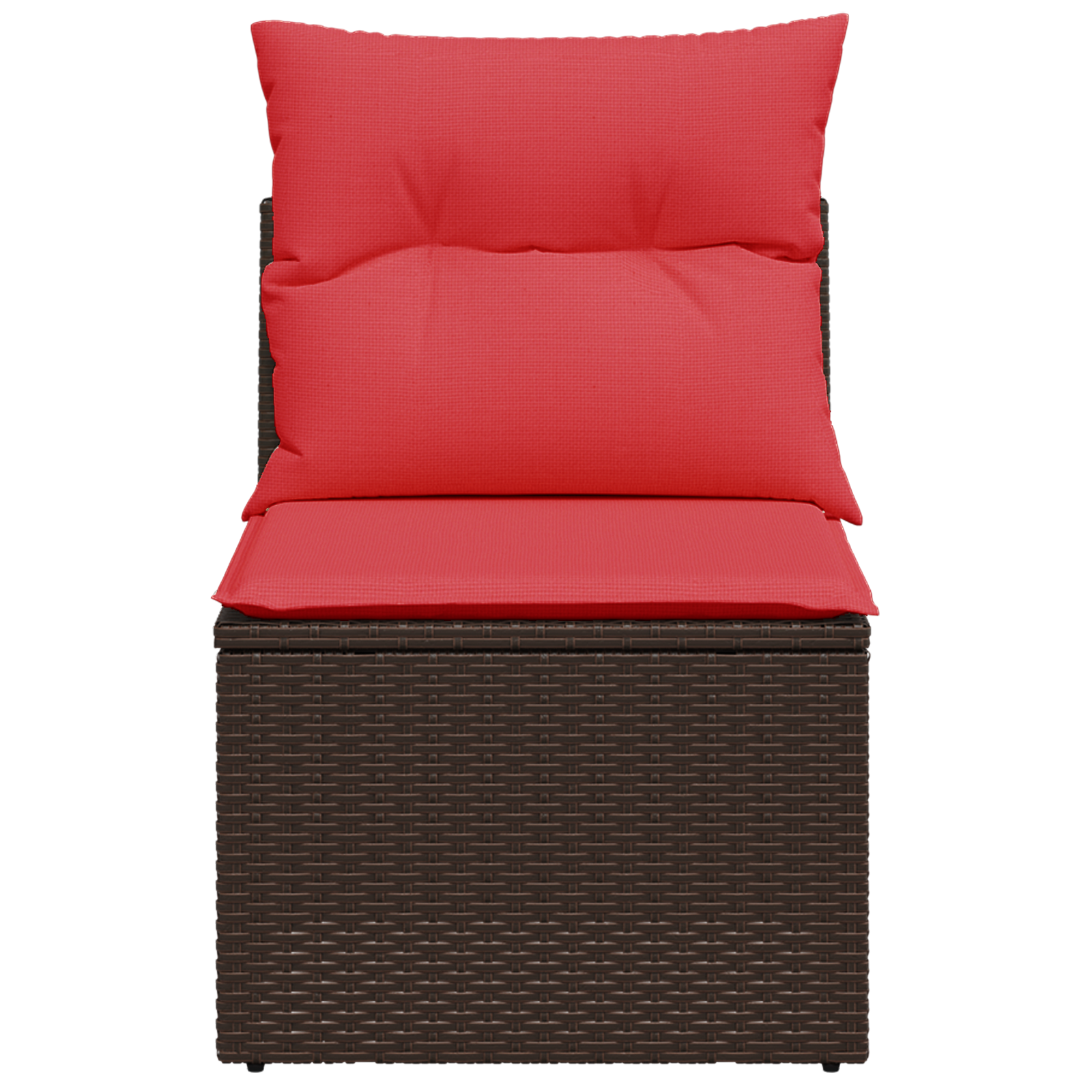 | kerti kanapé | párnával barna 55 x 62 x 69 cm poli rattan