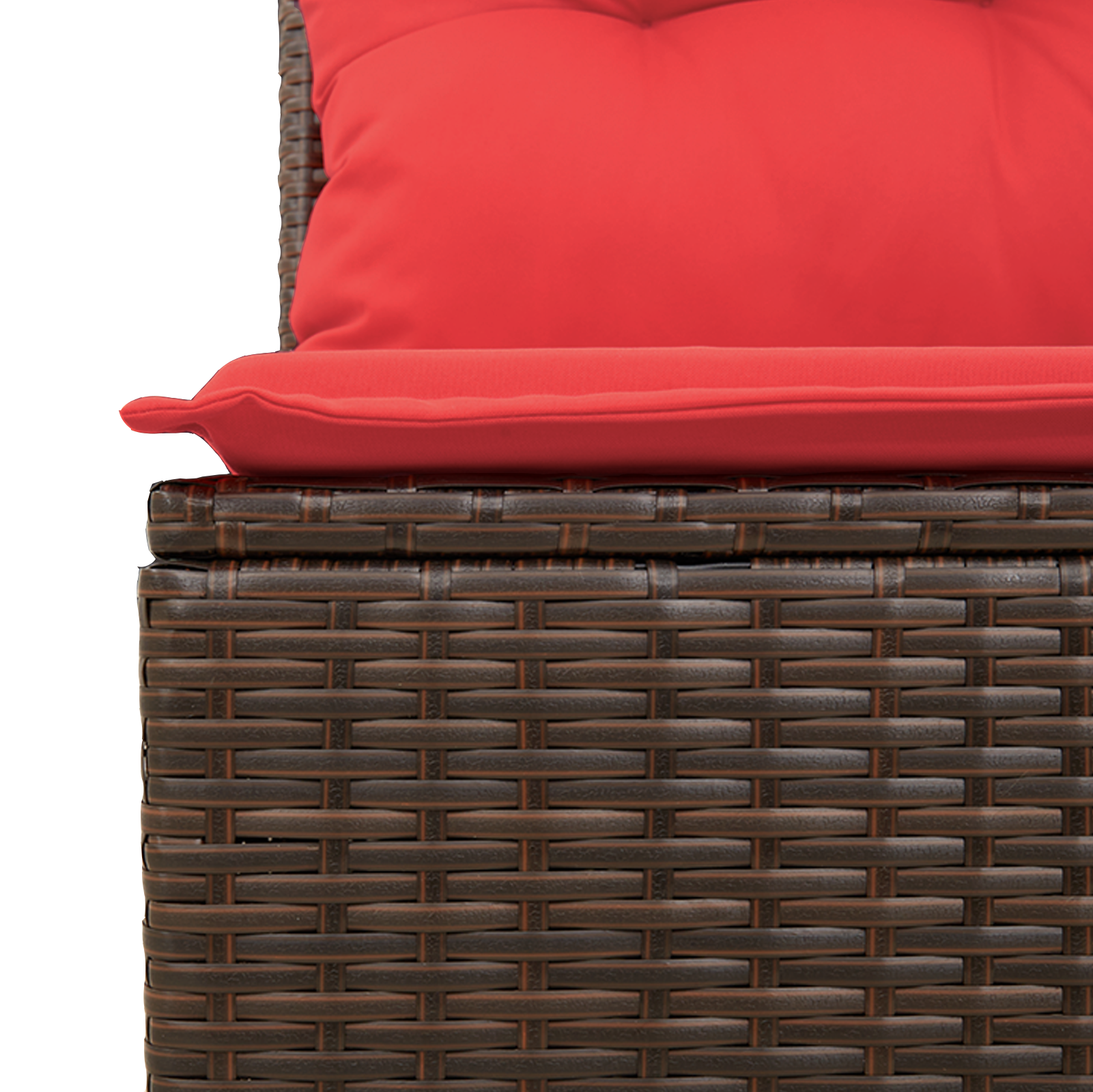 | kerti kanapé | párnával barna 62 x 62 x 69 cm poli rattan