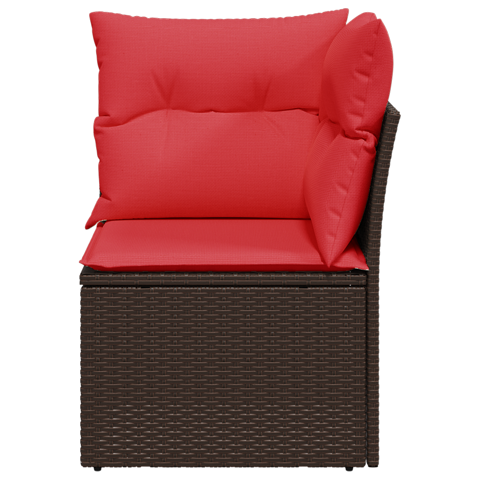| kerti kanapé | párnával barna 62 x 62 x 69 cm poli rattan