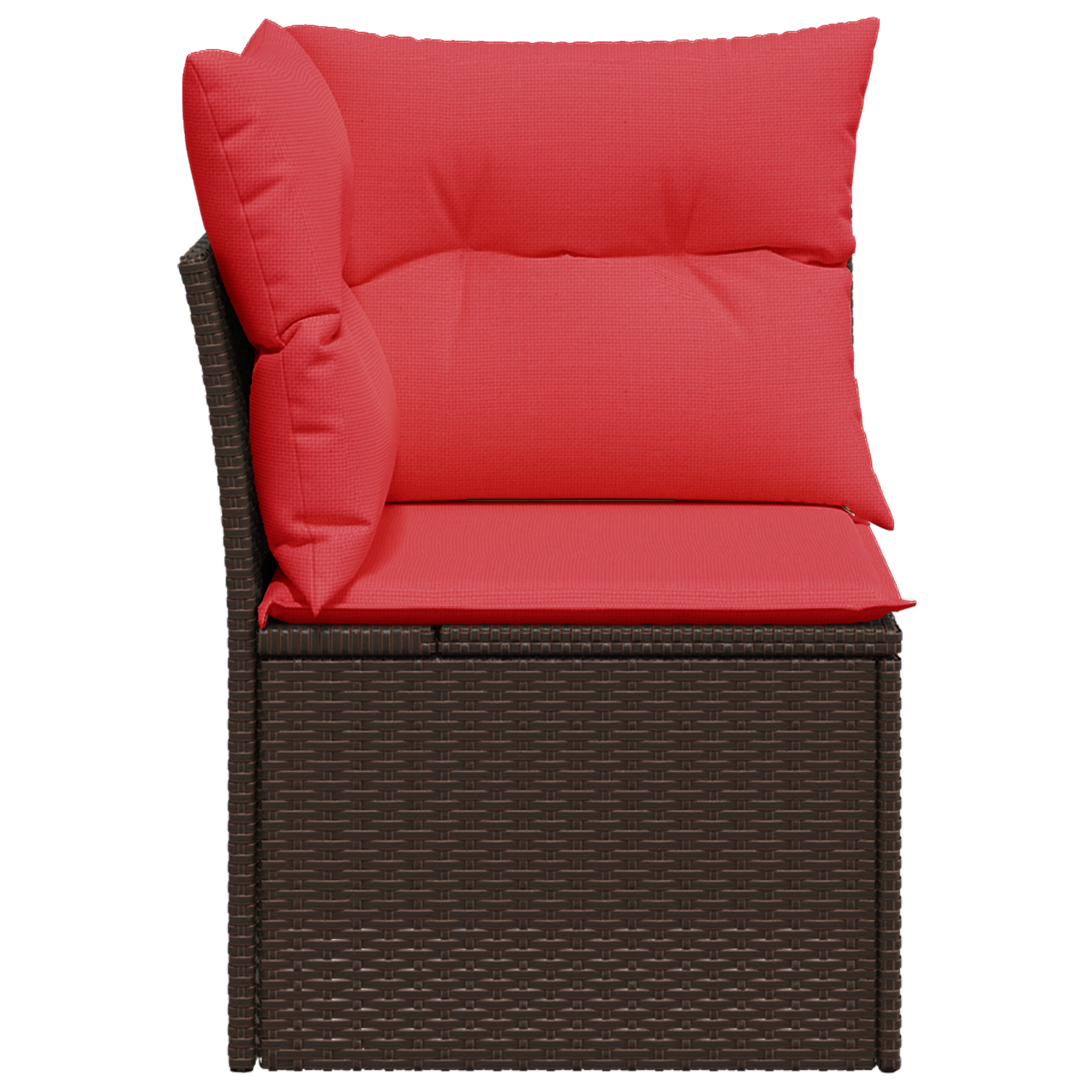 | kerti kanapé | párnával barna 62 x 62 x 69 cm poli rattan