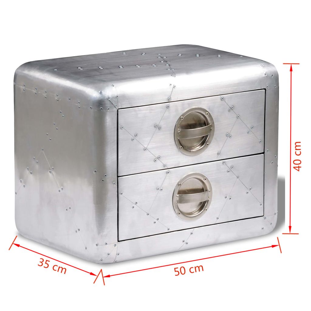 Kétfiókos, vintage repülős kisszekrény