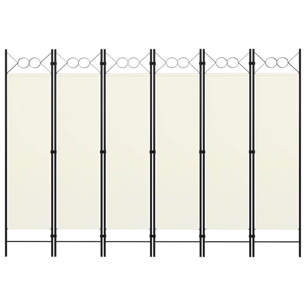 Krémfehér 6 paneles paraván 240 x 180 cm Krémfehér 6 paneles paraván 240 x 180 cm