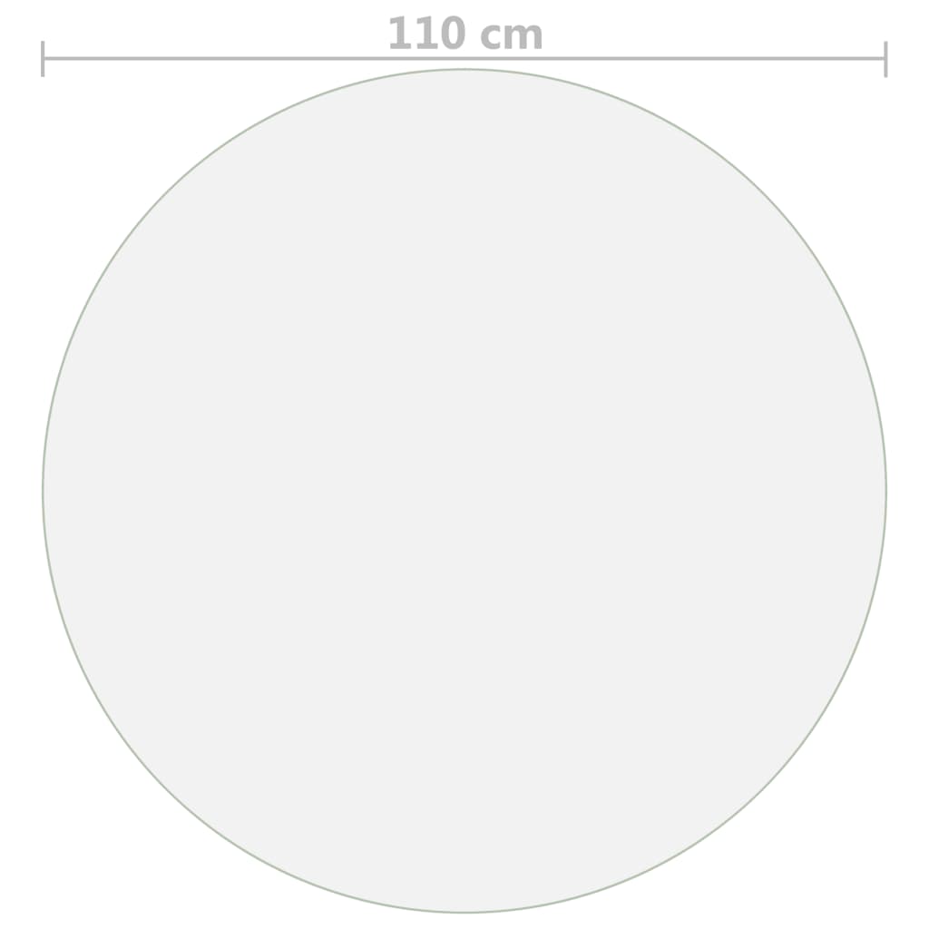 Matt pvc védőabrosz ø 110 cm 2 mm