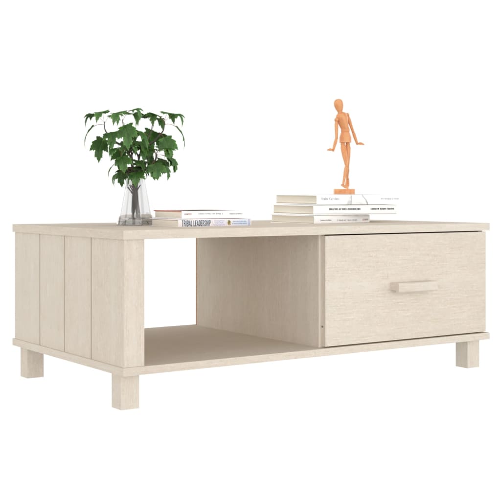 Mézbarna tömör fenyőfa dohányzóasztal 100 x 55 x 35 cm Mézbarna tömör fenyőfa dohányzóasztal 100 x 55 x 35 cm