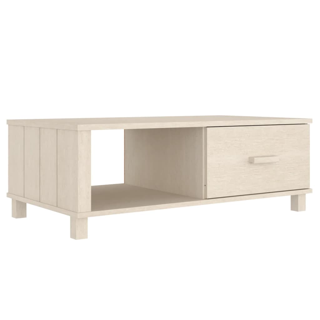 Mézbarna tömör fenyőfa dohányzóasztal 100 x 55 x 35 cm Mézbarna tömör fenyőfa dohányzóasztal 100 x 55 x 35 cm